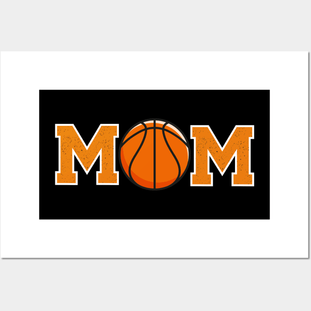 Basketball Mom Orange Wall Art by capesandrollerskates 